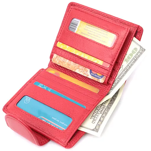 Кожаный женский кошелек ST Leather 10х11х2 см acs0029416 - фото 7