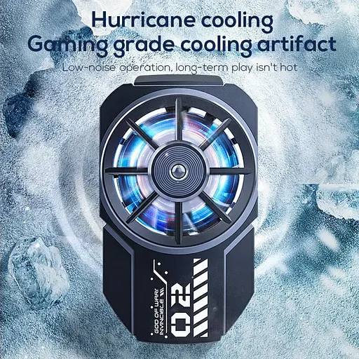 Кулер активне охолодження для телефону / планшета Memo FLA2 шириною до 104 мм з акумулятором Black (18528) - фото 5