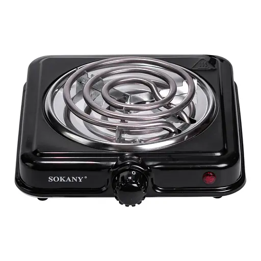 Настільна електрична плита Sokany SK-5111 одноконфоркова 1000 Вт компактна для дому дачі подорожей