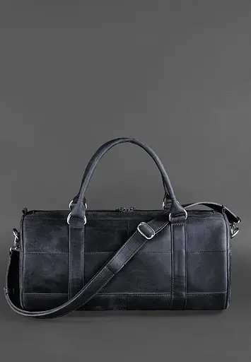 Шкіряна сумка Harper темно-синя Crazy Horse - фото 2