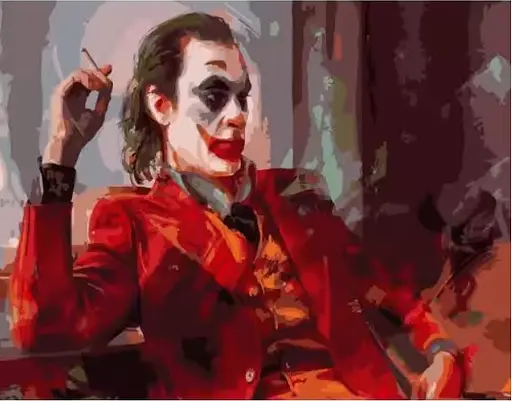 Набір для розпису по номерах Погляд джокера, Strateg, 40x50 см, GS357