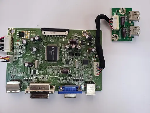 Материнская плата монитора HP ILIF-257 (492A014D1300R) "Б/У" - фото 2