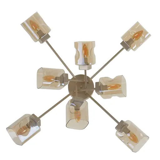 Люстра стельова Brille в спальню E14 40W G (LK-669C/8) - фото 8