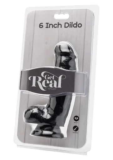 Реалістичний фалоімітатор Get Real ToyJoy 17 см чорний - фото 3