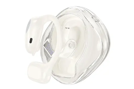 Бездротові навушники Hoco EA3 відкриті TWS milky white - фото 3