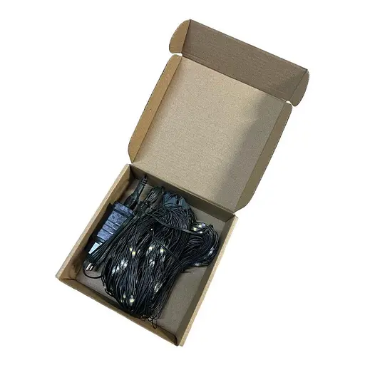 Вулична гірлянда сітка SunLamp 180 LED, розмір 3x2 метри, ідеальна для саду та парків - фото 3