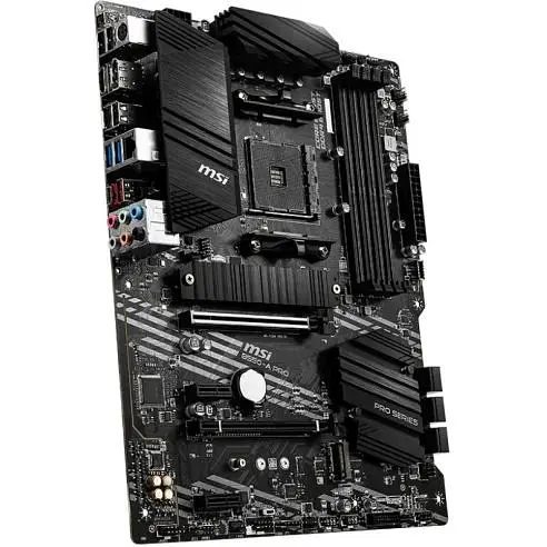 Материнская плата MSI AM4 (B550) B550-A PRO, B550, 4xDDR4, CrossFire, Int.Video (CPU), 6xSATA3, 2xM.2, 1xPCI-E 16x 4.0, 1xPCI-E 16x 3.0 ALC892, RTL8111H, 7xUSB3.2/8xUSB2.0, HDMI/DP, ATX - фото 3