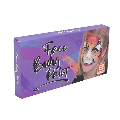 Дитячий набір аквагриму Bambi Cel-2504 палетка, неон, 8 кольорів - фото 1