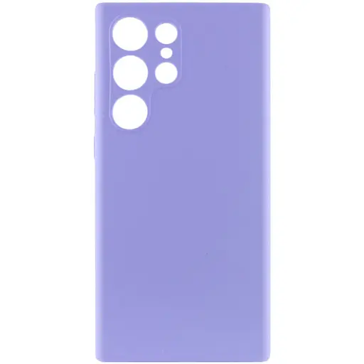 Чохол Silicone Cover Lakshmi Full Camera (AAA) для Samsung Galaxy S23 Ultra Бузковий / Dasheen