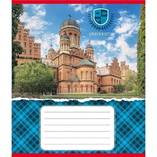 Зошит загальний "Університети" Leader 048-590258K-3 в клітинку, 48 аркушів - фото 1