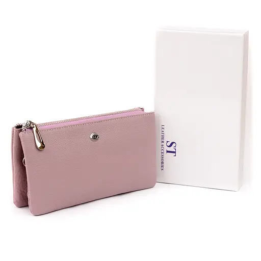 Женский кожаный кошелек-клатч ST Leather 19.2х10х2 см acs0015944 - фото 5