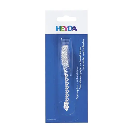 Стрічка паперова самоклеюча Серця Срібна 8мм × 2м 204880092 Heyda