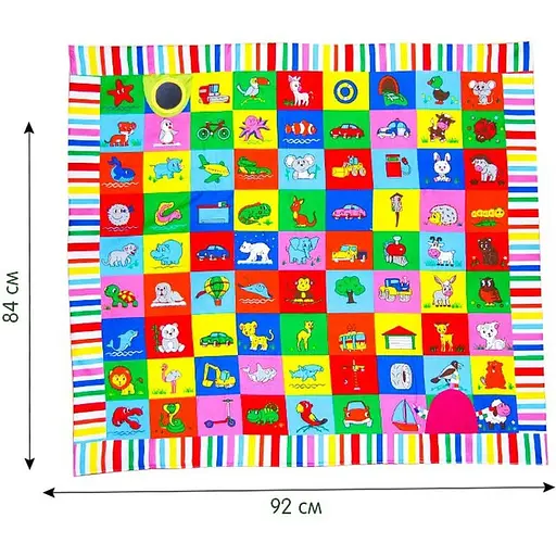 Коврик для игры и развития "Мой мир" МС 090601-09, 92х84 см - фото 2