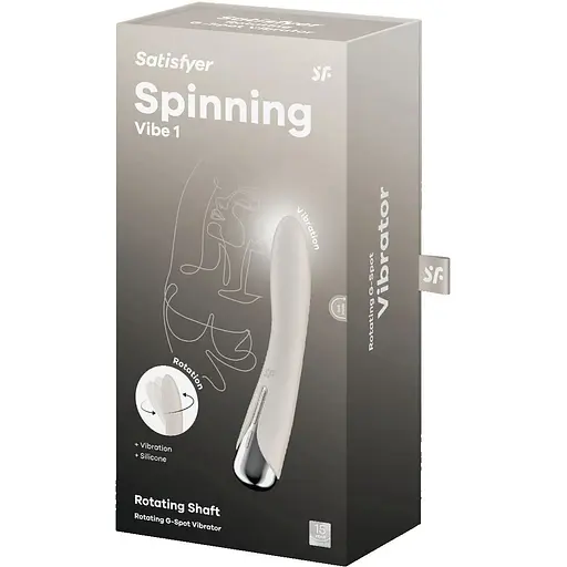 Вибратор Satisfyer Spinning Vibe 1 Beige - фото 8