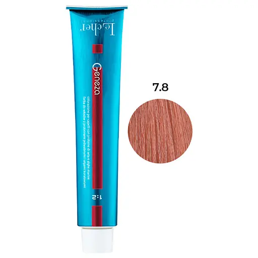 Профессиональная стойкая аммиачная крем-краска для волос Le Cher Geneza 7TB (7.8) Очень светлый табак 100 мл - фото 1