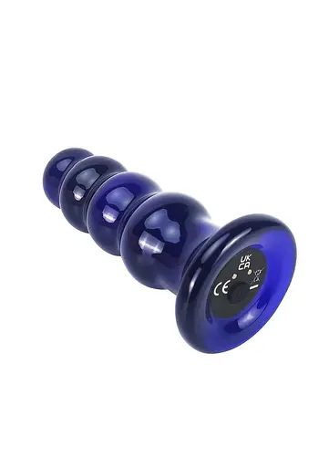 Анальна пробка Radiant Glass Buttplug 11.5 см (синій) - фото 5