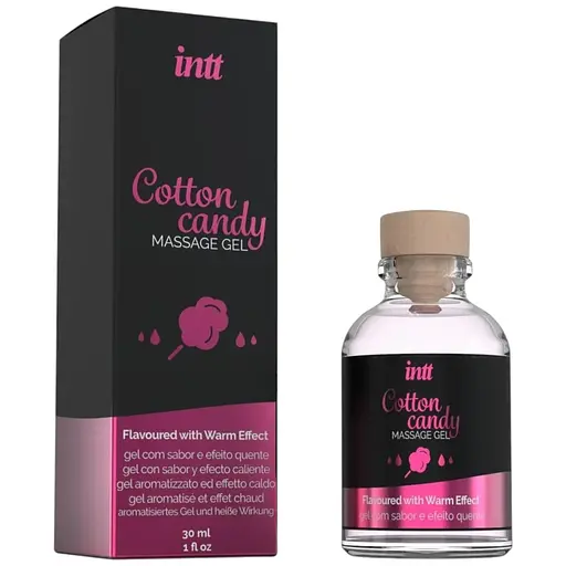 Масажний гель для інтимних зон Intt Cosmetics Cotton Candy розігріваючий 30 мл