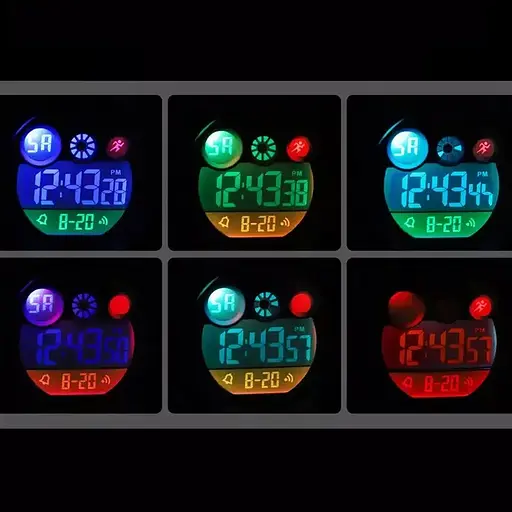 Дитячий спортивний годинник Skmei 1547 Kids (секундомір, будильник) Синій камуфляж - фото 6