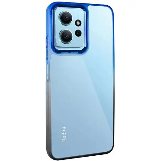 Чехол Epik TPU+PC Fresh sip series для Xiaomi Redmi Note 12 4G Черный / Синий
