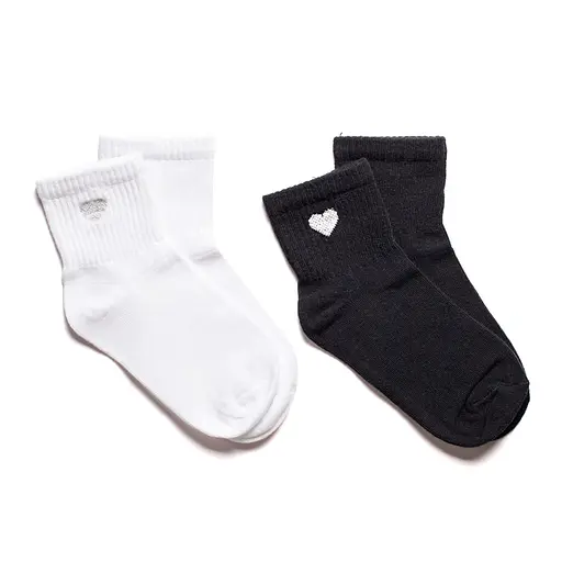 Набор носков 2 пары с сердцем принт. Бесшовные ORGANIC cotton JILL ANTONY 38-40 - фото 1