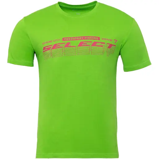 Футболка Select T-Shirt Graded Logo XXXL Lime - фото 1