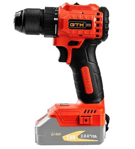 Аккумуляторный бесщеточный шуруповерт GTM DS18/50BL без АКБ и ЗУ в кейсе (DS18/50BL_BARE TOOL) - фото 4