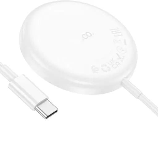 Беспроводное зарядное устройство Hoco CW50 Fast 3-in-1 magnetic iWatch 2.5W/MagSafe 7.5W Type-C AirPods / iWatch 1–8 SE/SE2 Ultra Белый