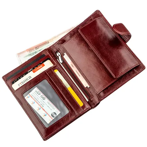 Чоловічий шкіряний гаманець Boston 12х15 см acs0014976 - фото 3