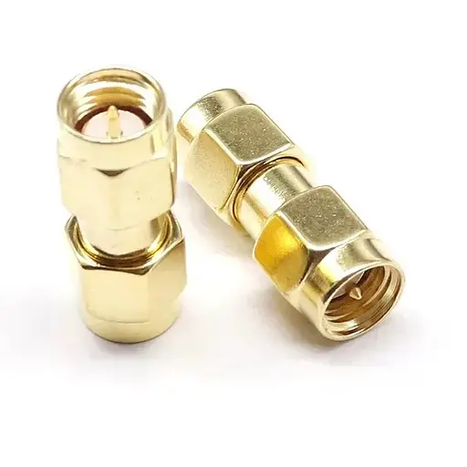 Перехідник коннектор з SMA male на SMA male зі штирьками з 2-х сторін - фото 2