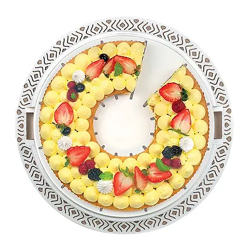 Переноска для торта TOSCA d37 бело-серая (55850) - фото 5