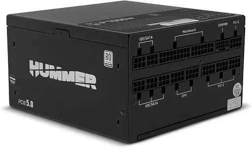 Блок живлення NOX Hummer P 1000W 80 Plus Platinum ATX 3.0/PCI-e 5.0 (NXHUMMERP1000W) Б/в - фото 3