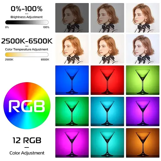 Видеосвет Ulanzi Vijim VL66 RGB Led Light (UV-L088 VL66 RGB) - фото 6