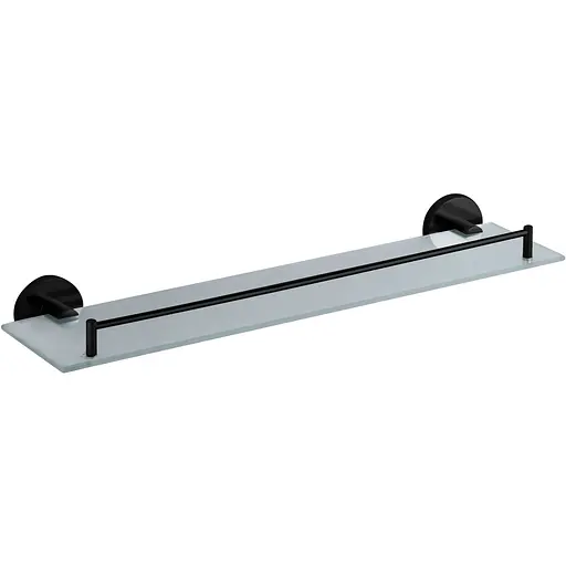 Полка стеклянная VBI Venus black VBI-040009BL, Черный матовый - фото 1