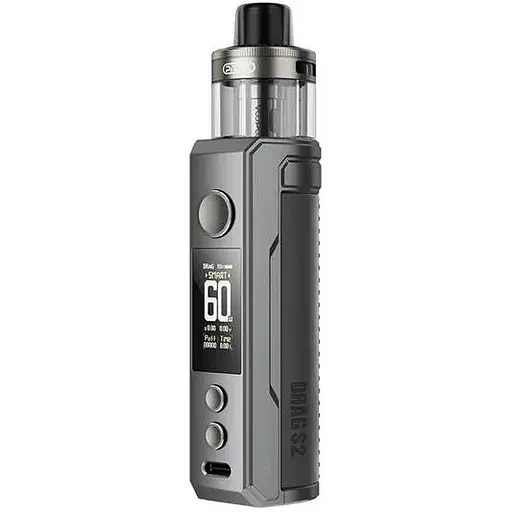 Под-система VooPoo POD System Drag S2 60W Pod 2500mAh 5ml DTL Version Kit Gray Metal (17713)