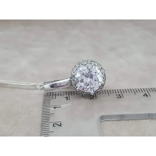 Срібні сережки Агні ДИВО з фианитом. 2608/9Р-CZ - фото 5