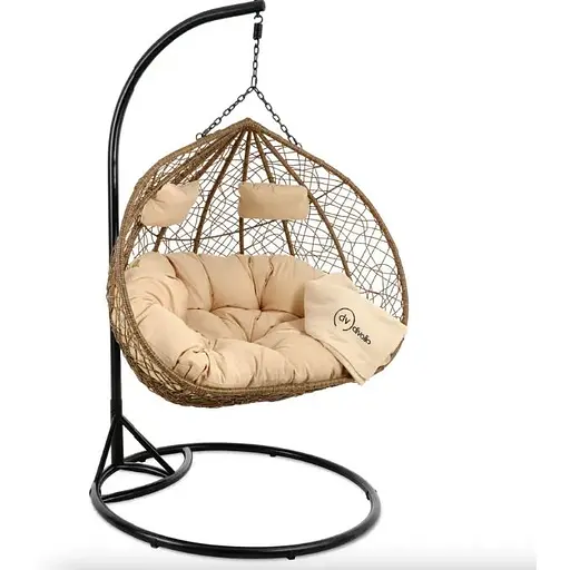 Підвісне крісло-кокон Di Volio Foggio двомісне коричневий - фото 6