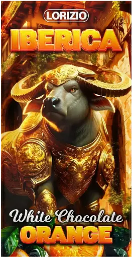 Шоколад Lorizio апельсиновий білий "IBERICA" 100 г - фото 1