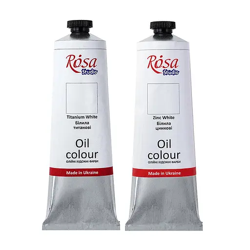 Фарба олійна Білила титанові (502) 100 мл Rosa Studio - фото 1