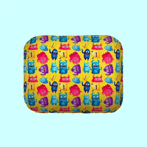 Лежанка для собак Waudog Relax Мохнаті монстри M  42х52х19 см   - фото 3