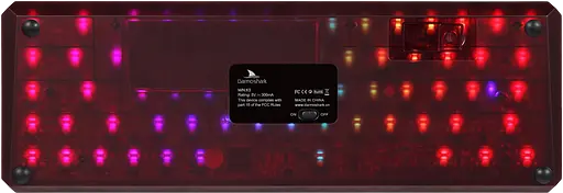 Клавіатура бездротова Motospeed Darmoshark K5 Gateron Red RGB Red-Black (dmk5rbgr) - фото 3