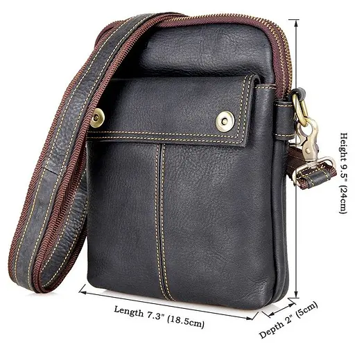 Чоловіча шкіряна сумка Vintage 18,5х24х5 см sum0013939 - фото 2