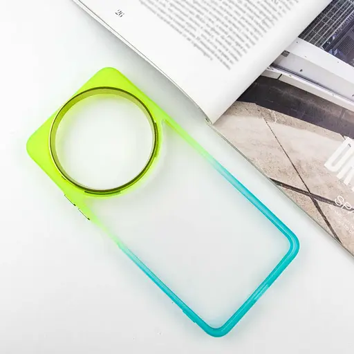 Чохол Epik TPU+PC Fresh sip series для Xiaomi Redmi A3 Бірюзовий/Лимонний - фото 2