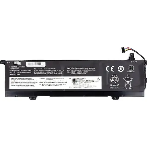 Акумулятор PowerPlant для ноутбуків LENOVO L17C3PE0-68-3S1P 11.4V 4500mAh