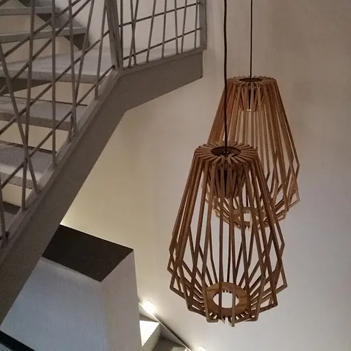 Деревʼяний підвісний світильник Line.F MJ 72/1 - фото 4