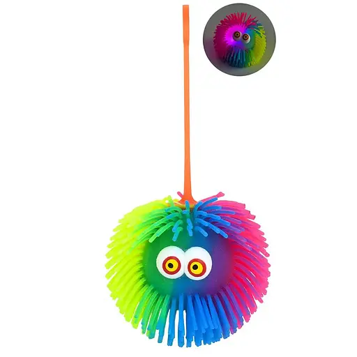 Ежик монстр, 10 см, длинная ручка, световые эффекты, MS4737 (в ассортименте)