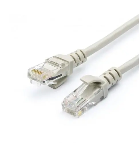 Патч-корд 7.5 м, UTP, Grey, ATcom, Cat.5e, CCA, PVC (9165)