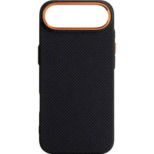 Чехол ArmorStandart LikeCarbon2 SE MagCase для Apple iPhone Air Kevlar Black Orange (ARM89166) [156296] - фото 1
