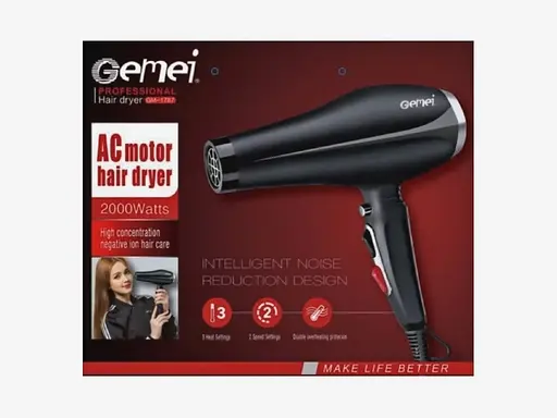 Професійний потужний фен Gemei Gm 1787 - фото 2