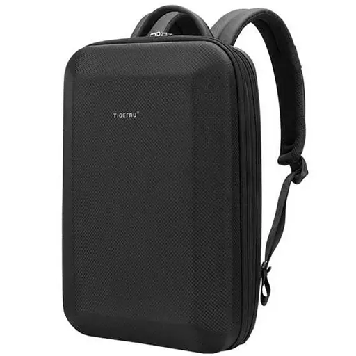 Рюкзак міський офісний розширюваний Tigernu T-B9152 12-19л для ноутбука 15.6" Black (17043)