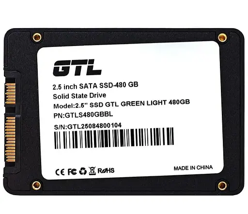 Накопичувач SSD GTL Sata 2.5 480Gb Green Light SATA 3 Bulk (GTLS480GBBL) - фото 3